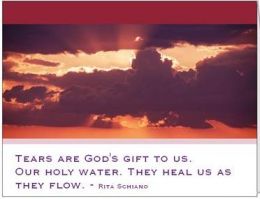 Tears Are God's Gift...Sympathy Card #3